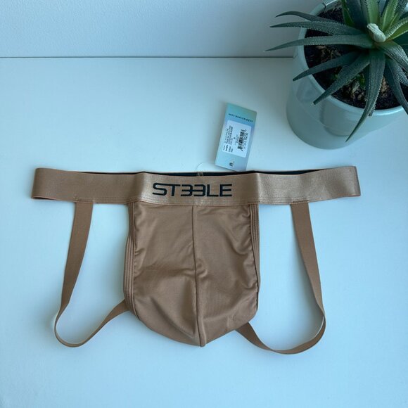 ST33LE - Praline Skin Tone Recycled Polyester Jockstrap (M) - Picture 3 of 7